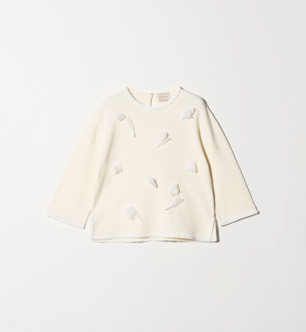 UNITED ARROWS「BROCHE  フラワーモチーフ ニット」|ニット・セーター|