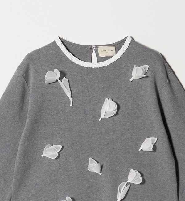 UNITED ARROWS「BROCHE  フラワーモチーフ ニット」|ニット・セーター|