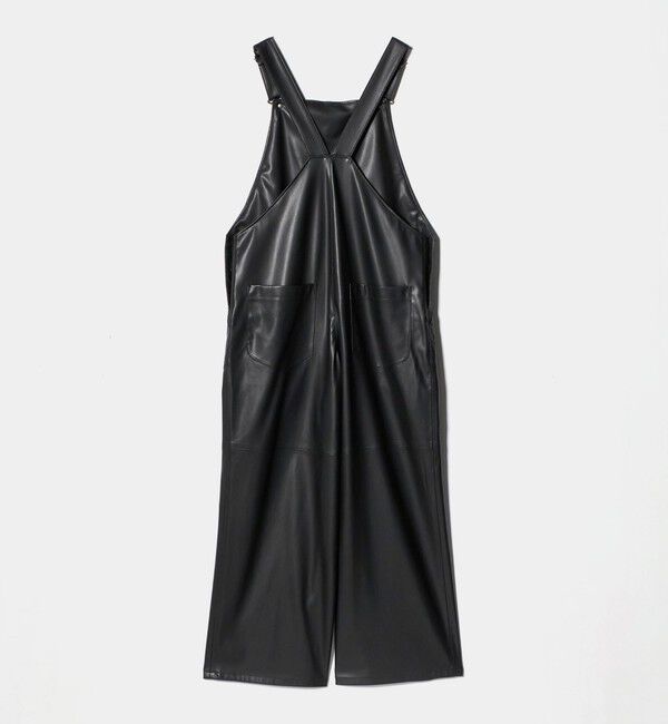 UNITED ARROWS「レザーライク サロペット パンツ‐ウォッシャブル‐」|オールインワン|