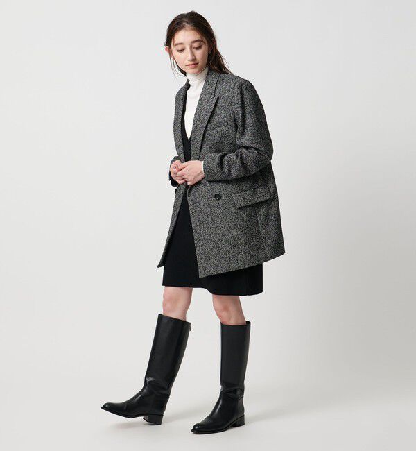 UNITED ARROWS「バックジップ ロングブーツ」|ロングブーツ|