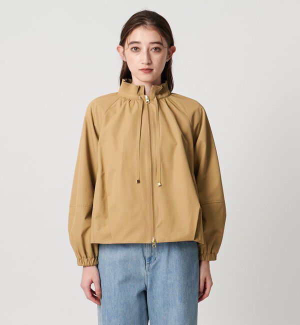 UNITED ARROWS「【別注】＜Marilyn Moon＞プリーツ ネック ブルゾン」|ブルゾン・スタジャン|