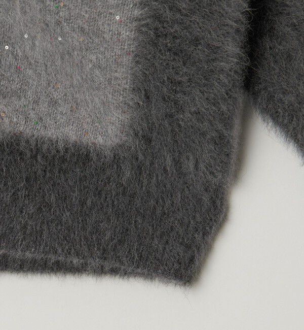 UNITED ARROWS「フォックスカシミヤ スパンコール ミドル カーディガン」|カーディガン|