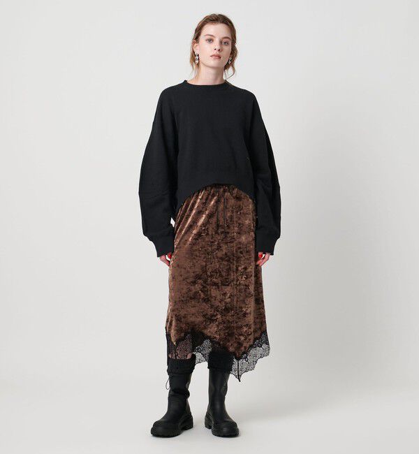 ASTRAET「＜ASTRAET＞ ウラケ サイドジップ クルーネックスウェット」|スウェット・ジャージ|