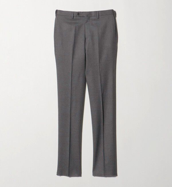 UNITED ARROWS「ライトサキソニー テーパード ノープリーツ スラックス ヨコストレッチ」|スラックス|