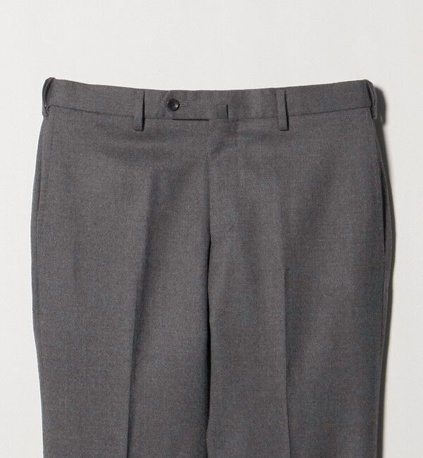 UNITED ARROWS「ライトサキソニー テーパード ノープリーツ スラックス ヨコストレッチ」|スラックス|