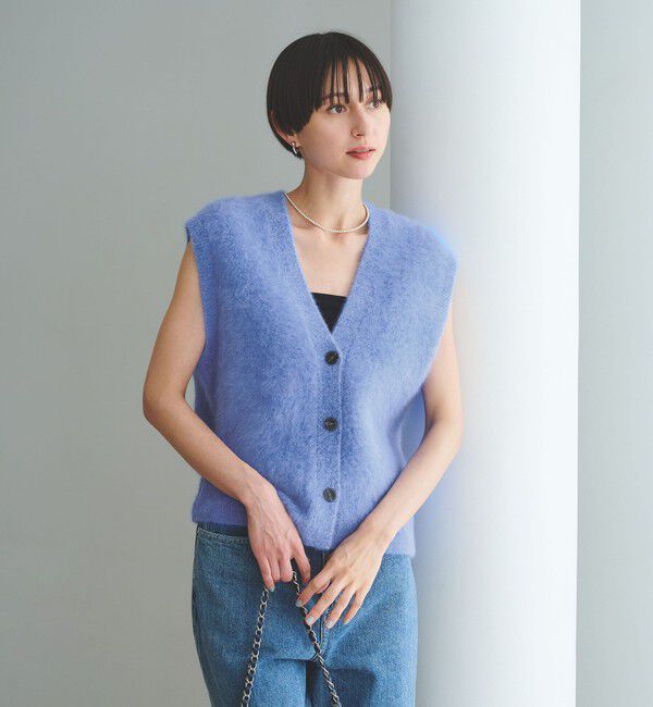 UNITED ARROWS「フォックスカシミヤ Vネック ベスト」|ベスト・ジレ|