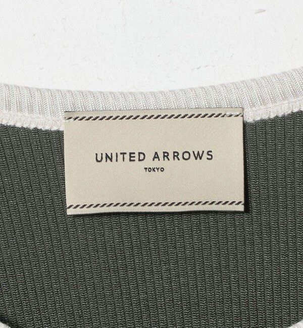 UNITED ARROWS「 リブ バイカラー パイピング カットソー」|Tシャツ・カットソー|