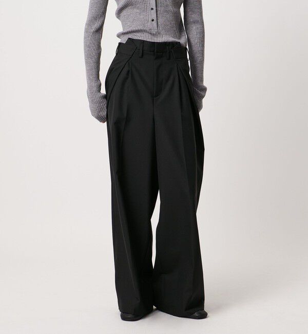 AEWEN MATOPH「＜AEWEN MATOPH＞ウールモヘヤ インタックパンツ」|チノ|