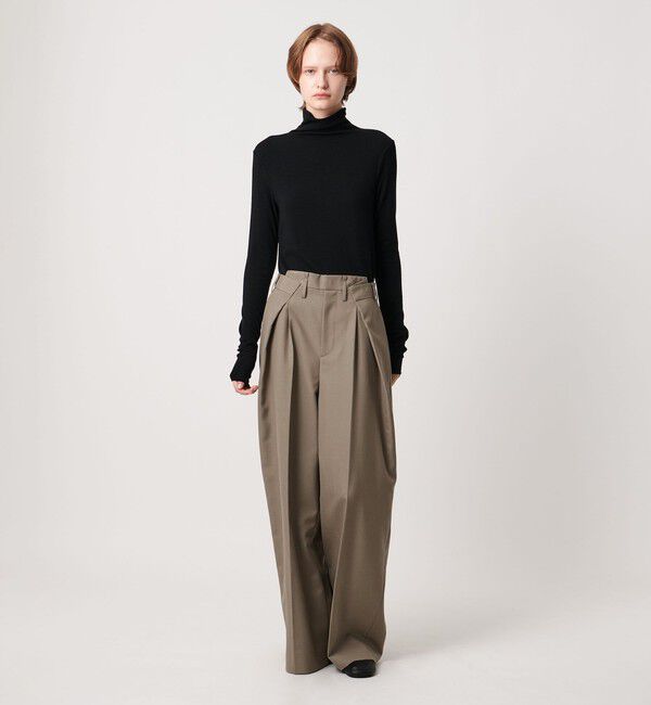 AEWEN MATOPH「＜AEWEN MATOPH＞ウールモヘヤ インタックパンツ」|チノ|