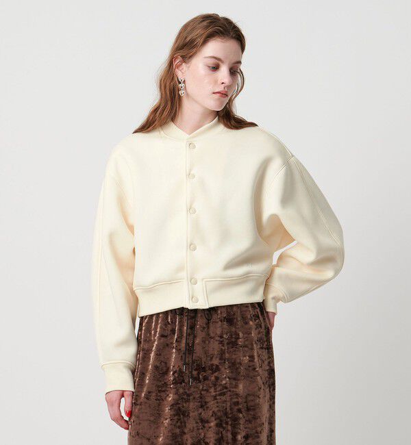 ASTRAET「＜ASTRAET＞スナップボタン ブルゾン」|スウェット・ジャージ|OFF WHITE