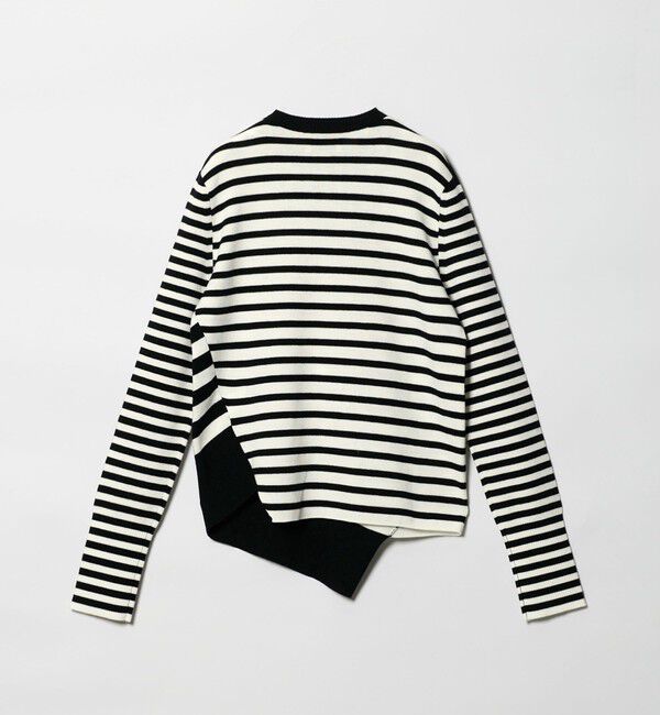 UNITED ARROWS「イレギュラー ボーダー ロングスリーブ ニット」|ニット・セーター|