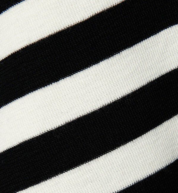 UNITED ARROWS「イレギュラー ボーダー ロングスリーブ ニット」|ニット・セーター|