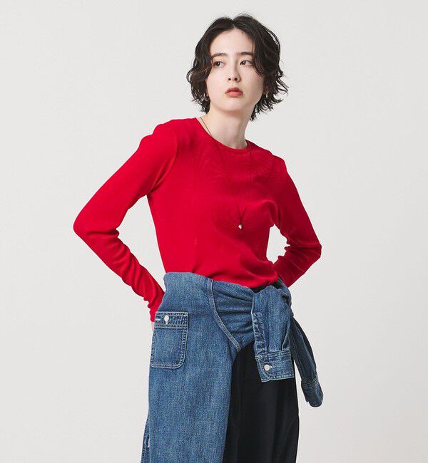 UNITED ARROWS「コットン テレコ クルーネック カットソー」|Tシャツ・カットソー|