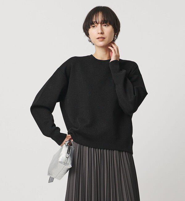 UNITED ARROWS「ラメ ニット スウェット ‐ウォッシャブル‐」|ニット・セーター|