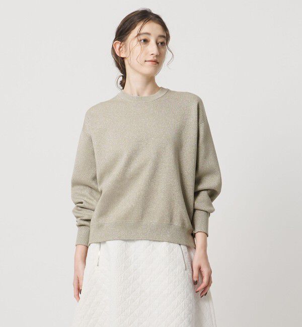 UNITED ARROWS「ラメ ニット スウェット ‐ウォッシャブル‐」|ニット・セーター|