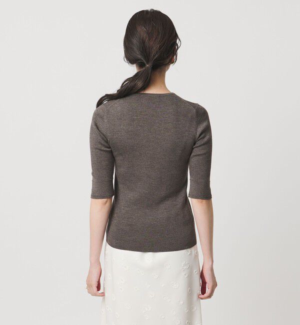 UNITED ARROWS「ハーフ スリーブ ニット」|ニット・セーター|