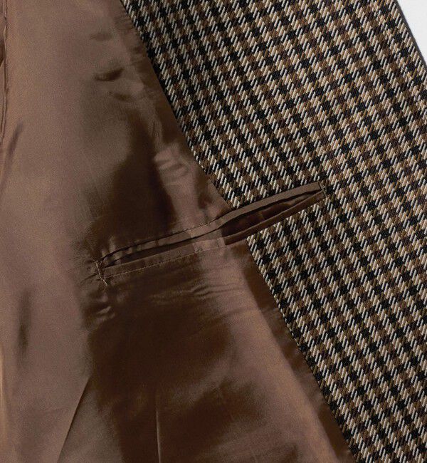 UNITED ARROWS「チェック ショート ジャケット」|ステンカラーコート|