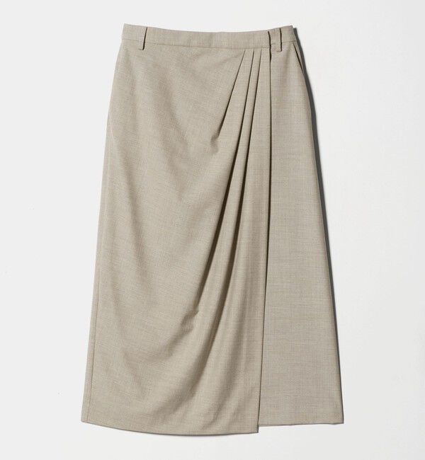 UNITED ARROWS「ドレープ アシンメトリー ロング スカート」|スカート|