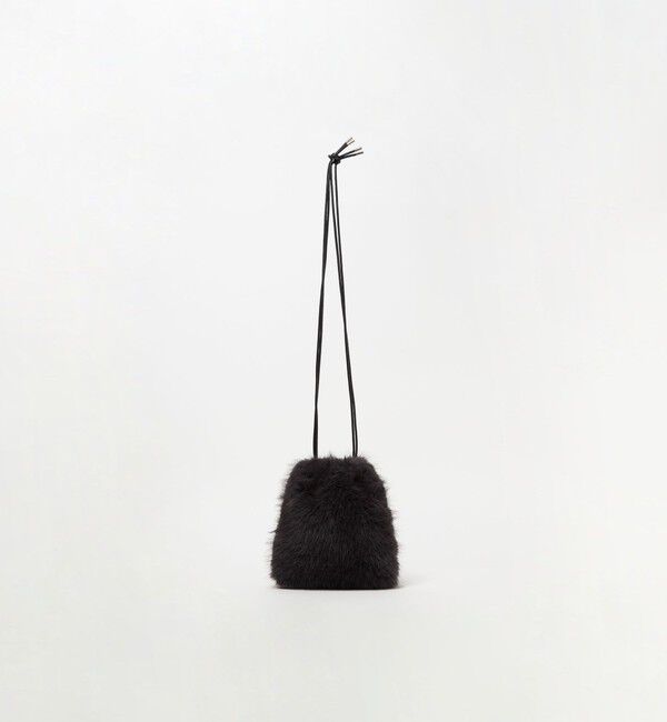 UNITED ARROWS「フェイクファー ドロストバッグ」|ショルダー・メッセンジャー|