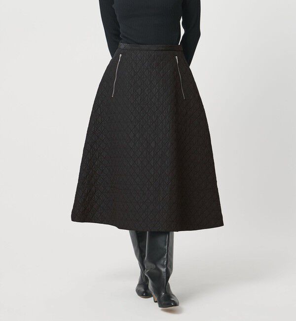 UNITED ARROWS「ダイヤ キルト フレア スカート」|スカート|