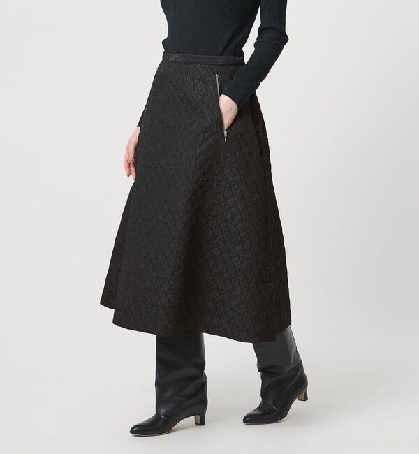 UNITED ARROWS「ダイヤ キルト フレア スカート」|スカート|
