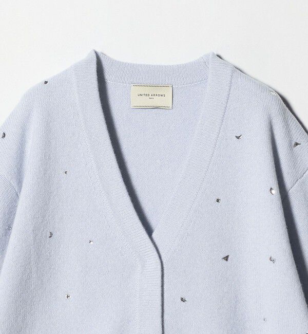 UNITED ARROWS「ラインストーン カーディガン」|カーディガン|