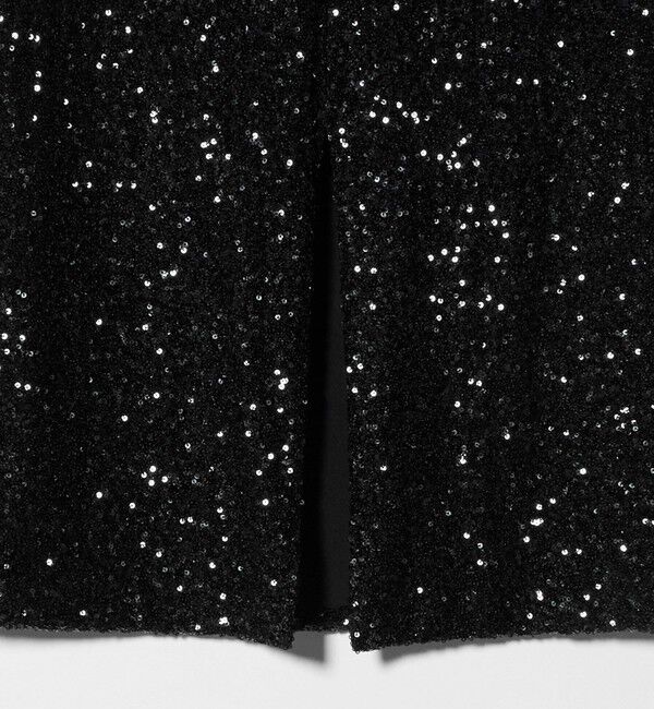 UNITED ARROWS「スパンコール Iライン スカート」|タイト|