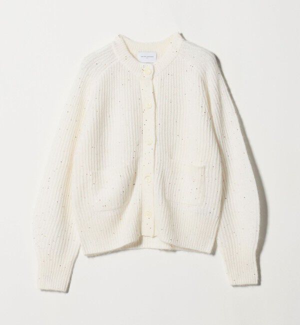 UNITED ARROWS「フラワー スパンコール カーディガン」|カーディガン|