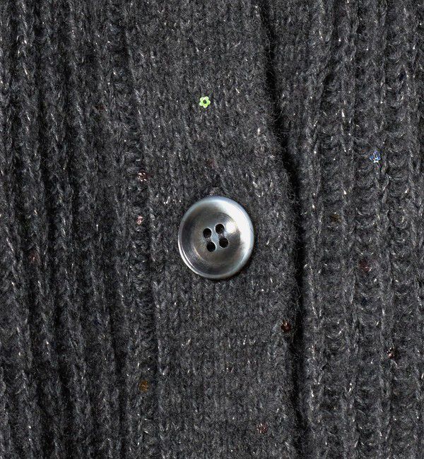 UNITED ARROWS「フラワー スパンコール カーディガン」|カーディガン|