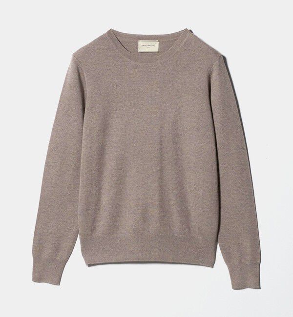 UNITED ARROWS「フルニードル クルーネック ニット」|ニット・セーター|