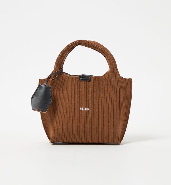 UNITED ARROWS「＜hALON＞ストライプ ニット トートバッグS」|トートバッグ|MD.BROWN