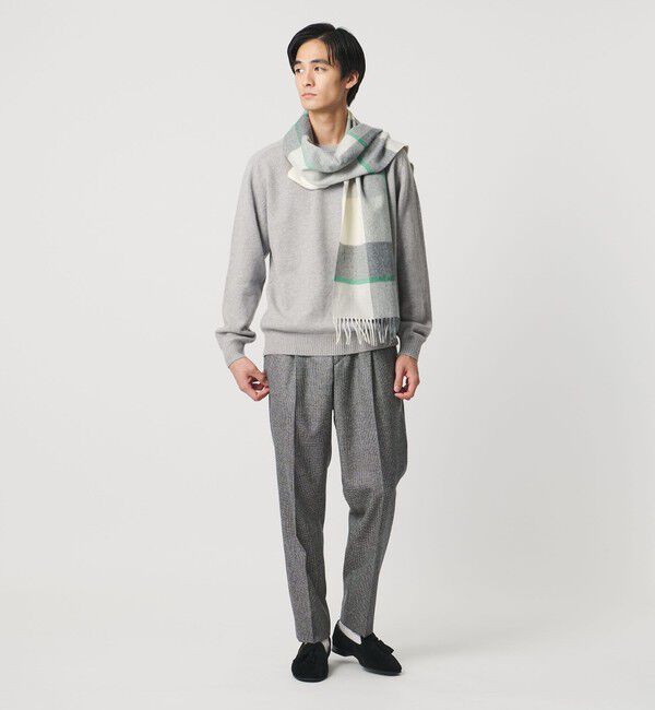 UNITED ARROWS「ウール カシミヤ ミドルゲージ クルーネック ニット」|ニット・セーター|