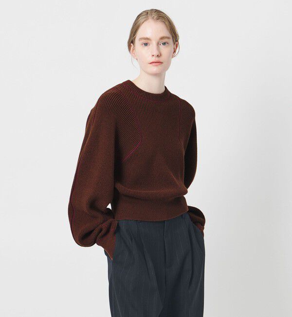 AEWEN MATOPH「＜AEWEN MATOPH＞アゼステッチ ニットプルオーバー ‐ ウォッシャブル ‐」|ニット・セーター|