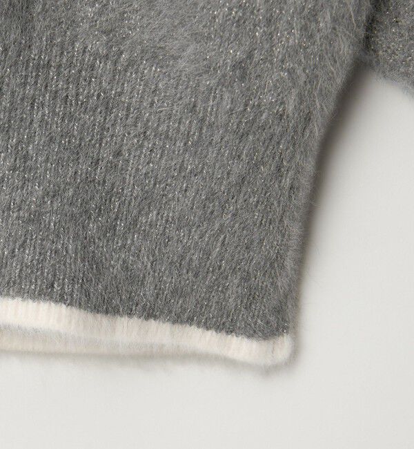 UNITED ARROWS「フォックスカシミヤ  パフスリーブ ジャガードニット」|ニット・セーター|