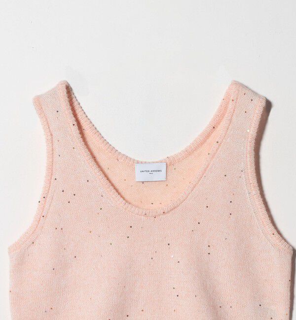 UNITED ARROWS「フラワー スパンコール ベスト」|ベスト・ジレ|