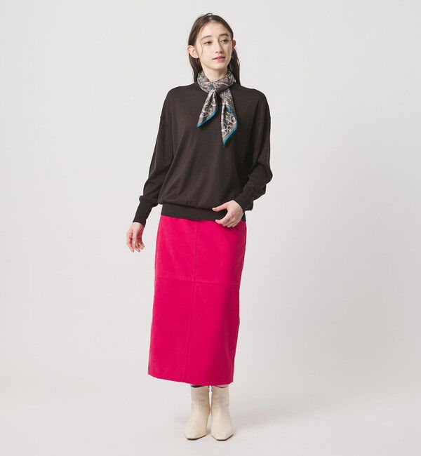 UNITED ARROWS「18G ウール クルーネック ニット ‐ウォッシャブル‐」|ニット・セーター|