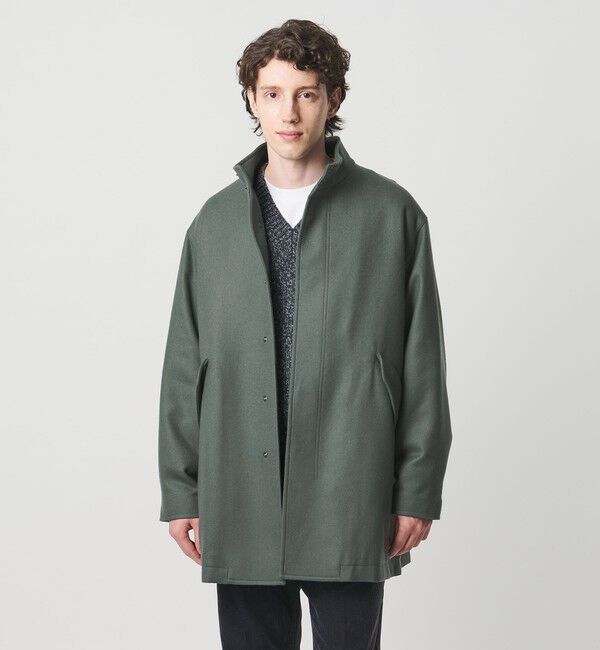 UNITED ARROWS「ウーステッドメルトン ミリタリーコート」|その他|