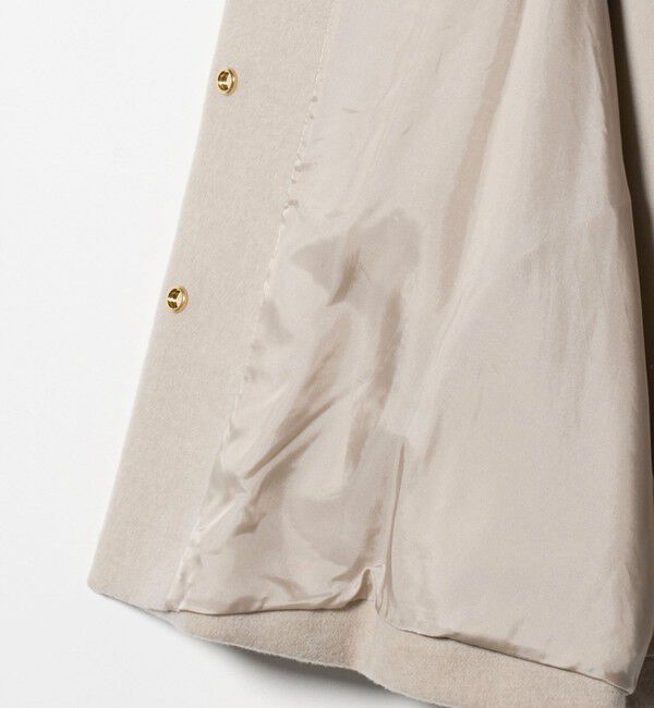 UNITED ARROWS「バック フレア ショート コート」|ノーカラージャケット|