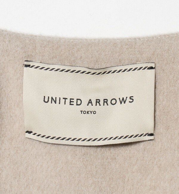 UNITED ARROWS「バック フレア ショート コート」|ノーカラージャケット|