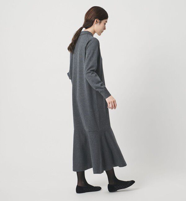 UNITED ARROWS「ニット ペプラム ロング ワンピース」|ワンピース|