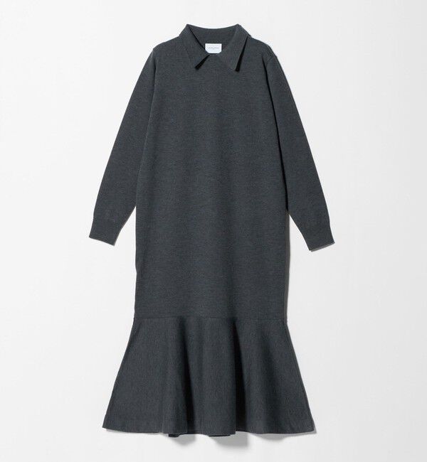 UNITED ARROWS「ニット ペプラム ロング ワンピース」|ワンピース|