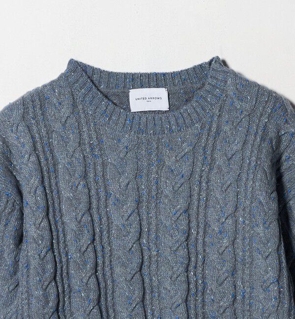 UNITED ARROWS「ミックス カラー ケーブル プルオーバー ニット」|ニット・セーター|