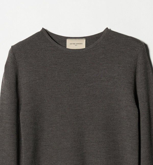 UNITED ARROWS「18G ウール リブ ニット」|ニット・セーター|