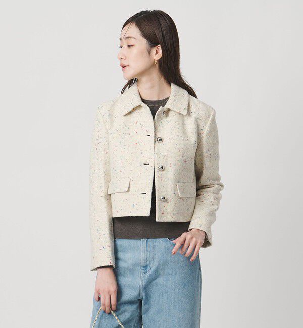 UNITED ARROWS「シルクネップ ツイードライク ジャケット」|テーラードジャケット|