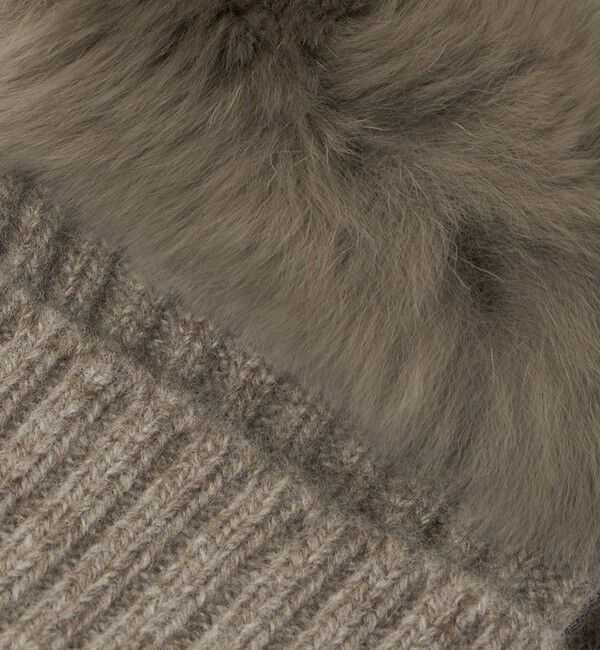 UNITED ARROWS「レッキスラビットファー フィンガーレスグローブ」|手袋|