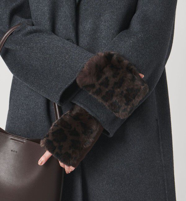 UNITED ARROWS「レッキスラビットファー フィンガーレスグローブ」|手袋|