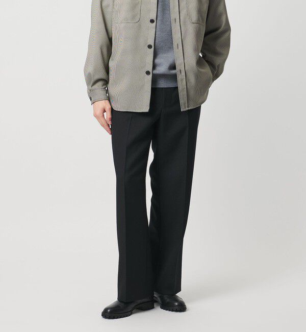 UNITED ARROWS「セーラーサージ ワイドストレート スラックス」|スラックス|