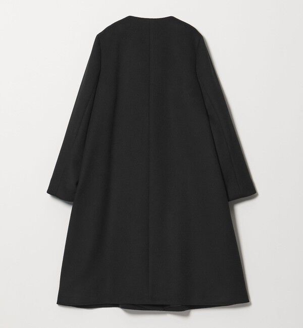 UNITED ARROWS「Aライン ミドルコート」|ノーカラーコート|