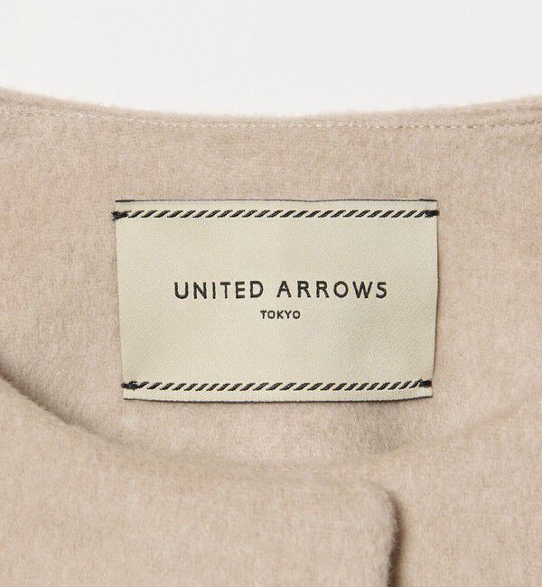 UNITED ARROWS「Aライン ミドルコート」|ノーカラーコート|