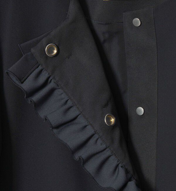 UNITED ARROWS「LIGHT SPONGY フリル コート」|その他|